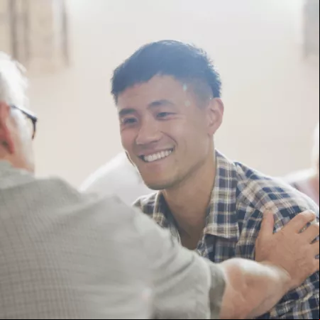 Man smiling