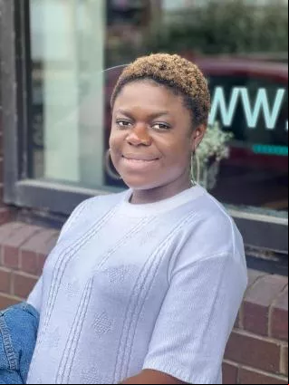 Blessing Christian, a first-year MSc occupational therapy student at Glasgow Caledonian University